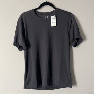Men’s Ideology Scoop Neck Performance Tee in Deep Charcoal